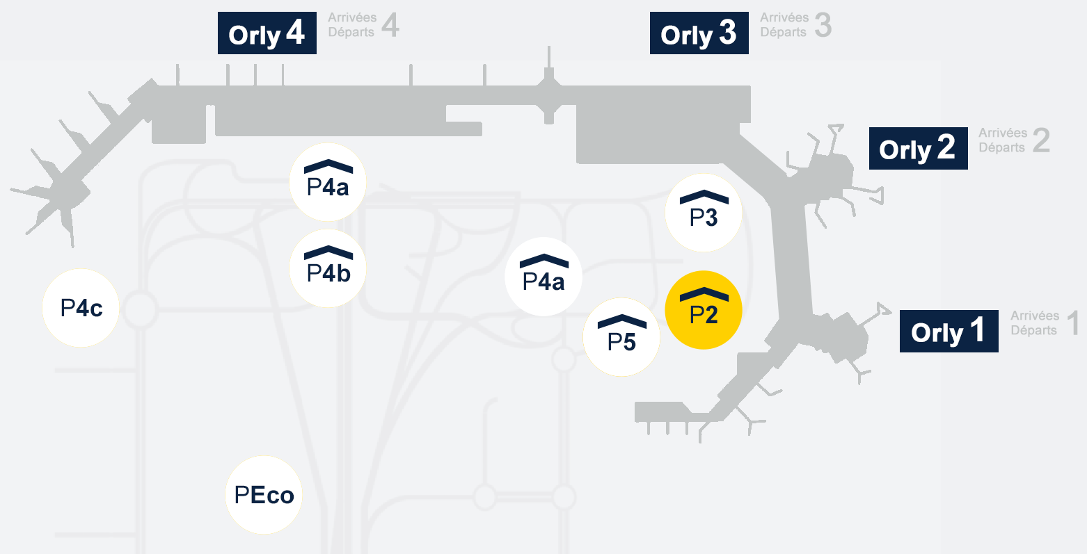 Parken Airport Paris Orly Terminal2 www.orly-aeroport.fr