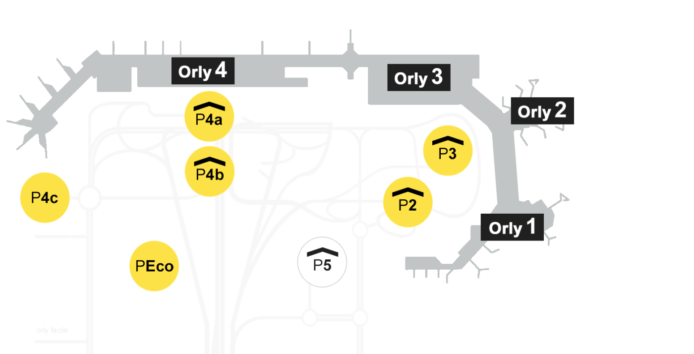 Parkings Orly 1234 AEROPORT ORLY (Paris Orly)