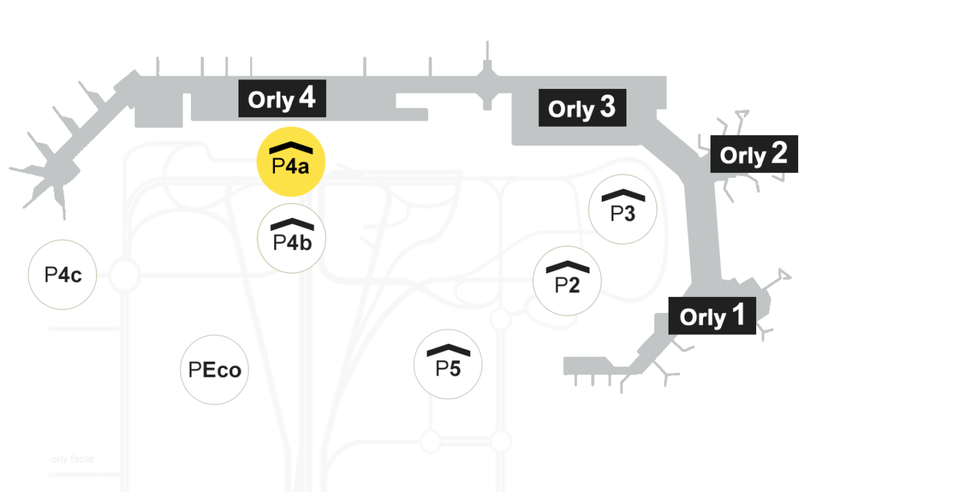 Parking Orly 4 (P4a) AEROPORT ORLY (Paris Orly)