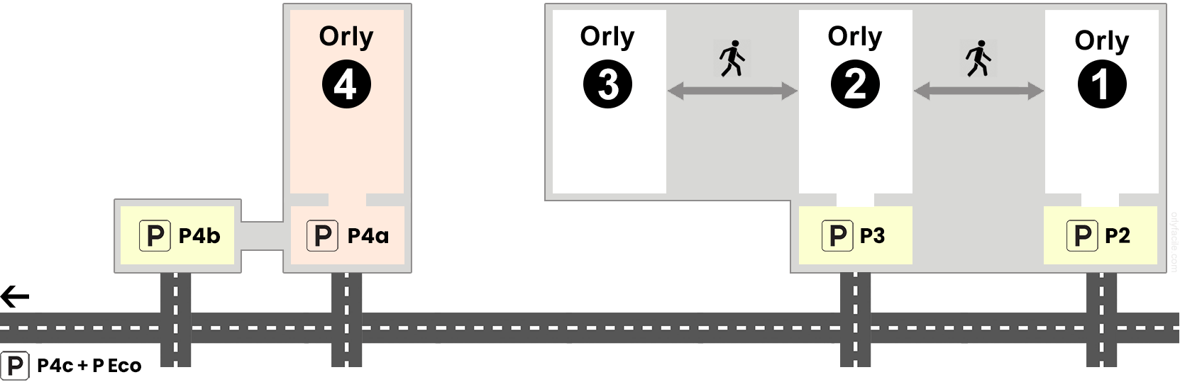 Parking Orly 4 (P4a) AEROPORT ORLY (Paris Orly)